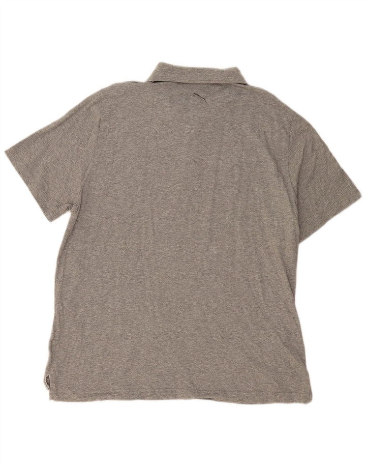 PUMA Polo XL Homme Gris Colorblock