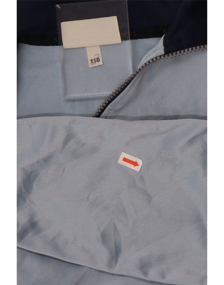 ASICS Veste de survêtement pour garçon 5-6 ans Bleu Colorblock