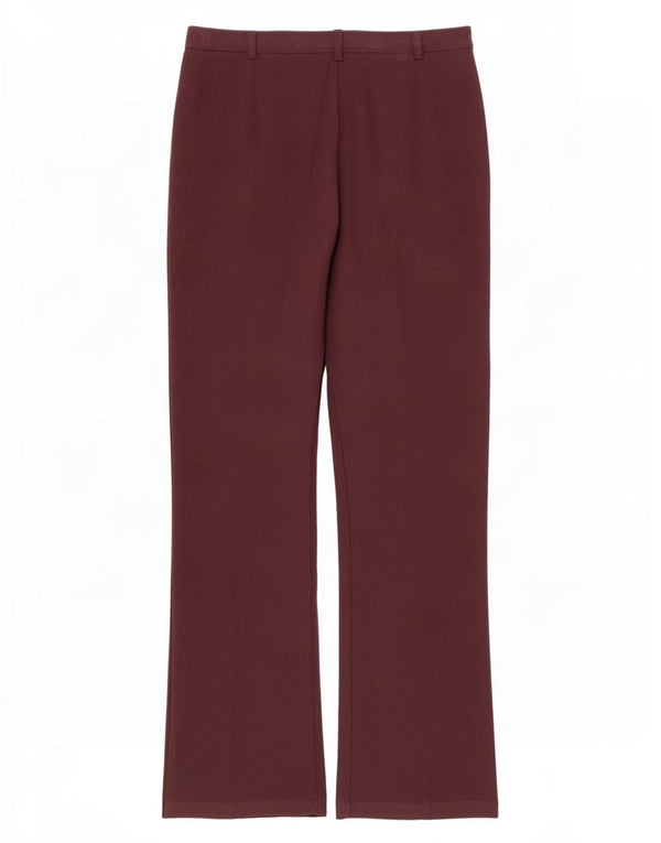Marks & Spencer Pantalon de costume droit pour femme UK 14 Medium W30 L27 Bordeaux