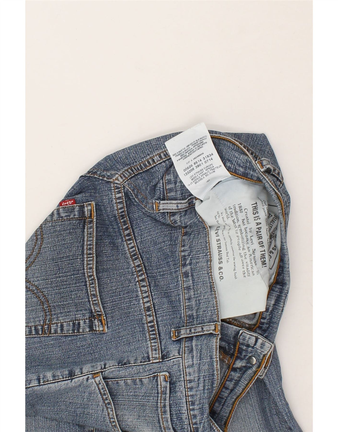 LEVI'S Mens Denim Shorts W31 Medium Blue Cotton Vintage Levi's and Second-Hand Levi's from Messina Hembry 