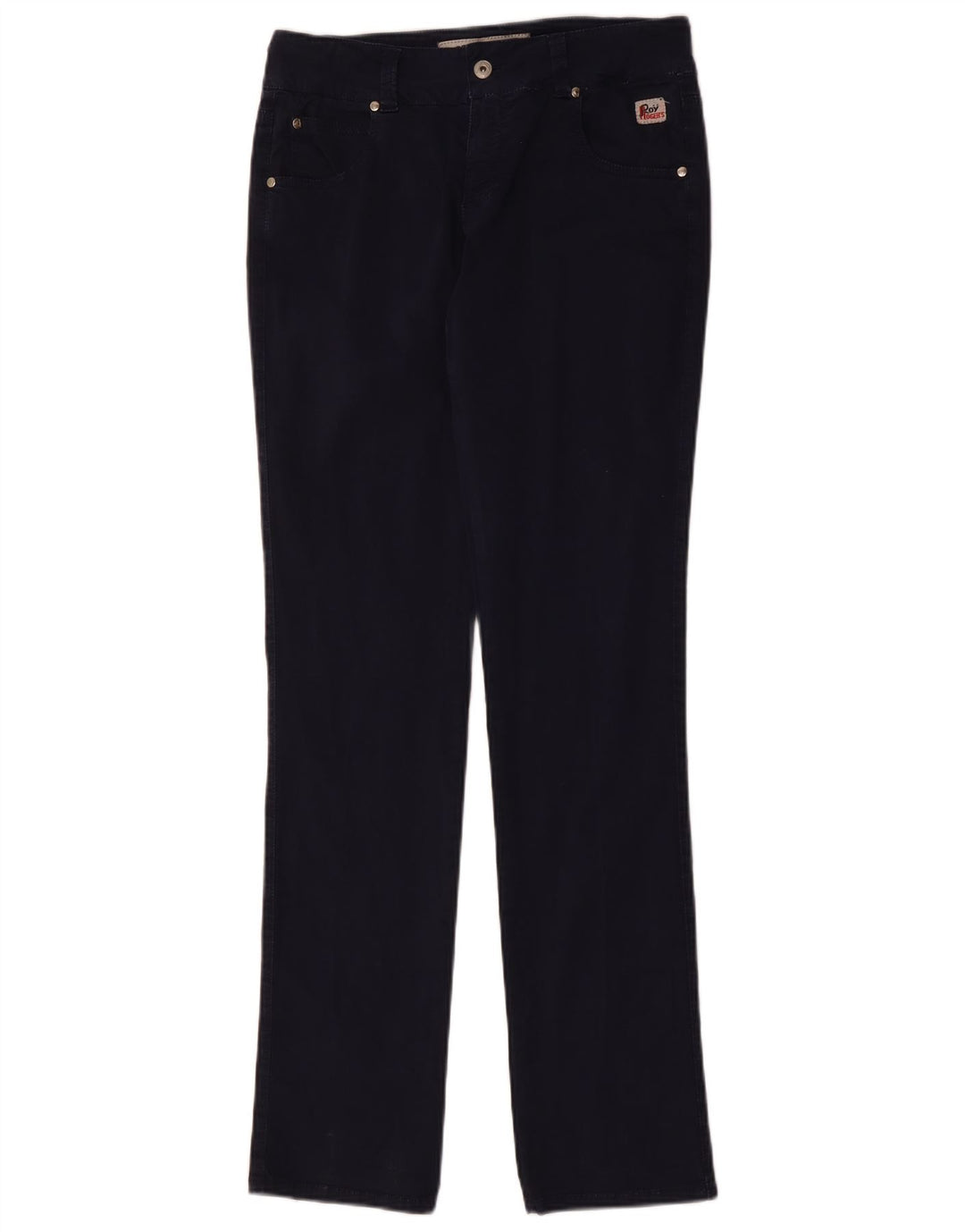 ROY ROGERS Pantalon décontracté slim femme W29 L34 Bleu marine Coton