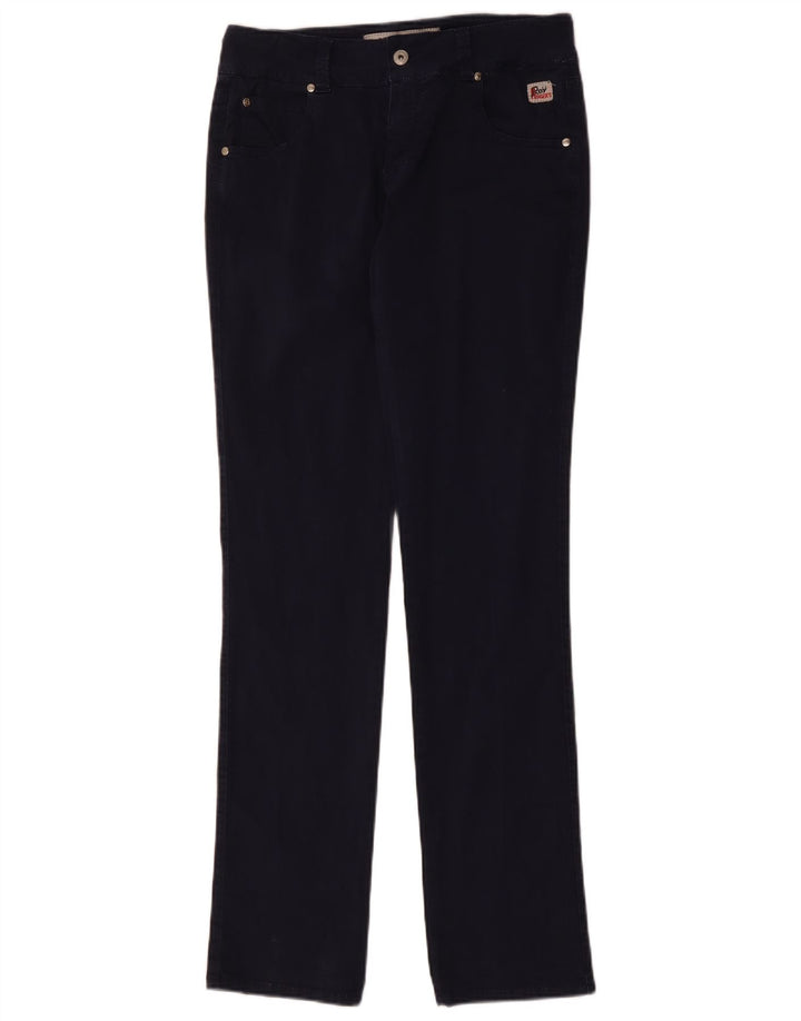 ROY ROGERS Pantalon décontracté slim femme W29 L34 Bleu marine Coton