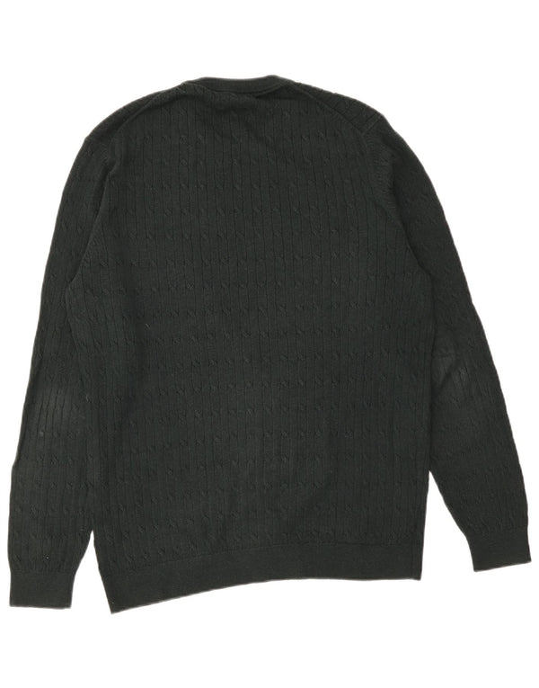 Massimo Dutti Pull à col rond pour homme XL en coton vert