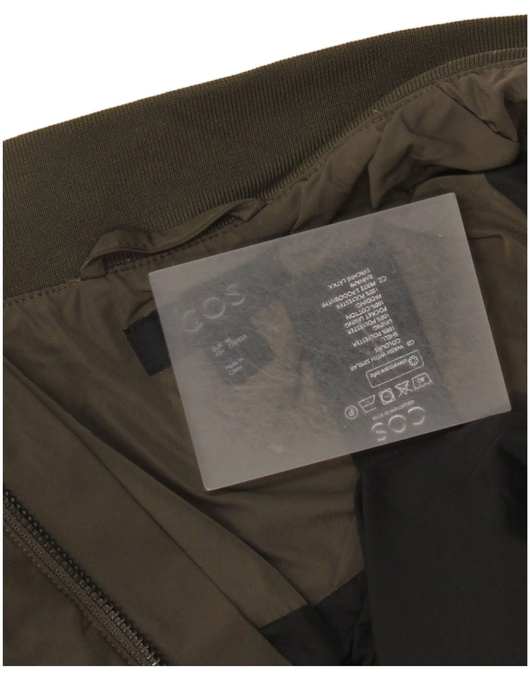 Cos Blouson Bomber Homme EU 46 Petit Kaki Polyester