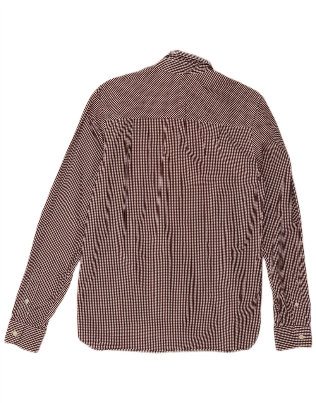 Fred Perry Chemise Homme Petit Coton Vichy Bordeaux