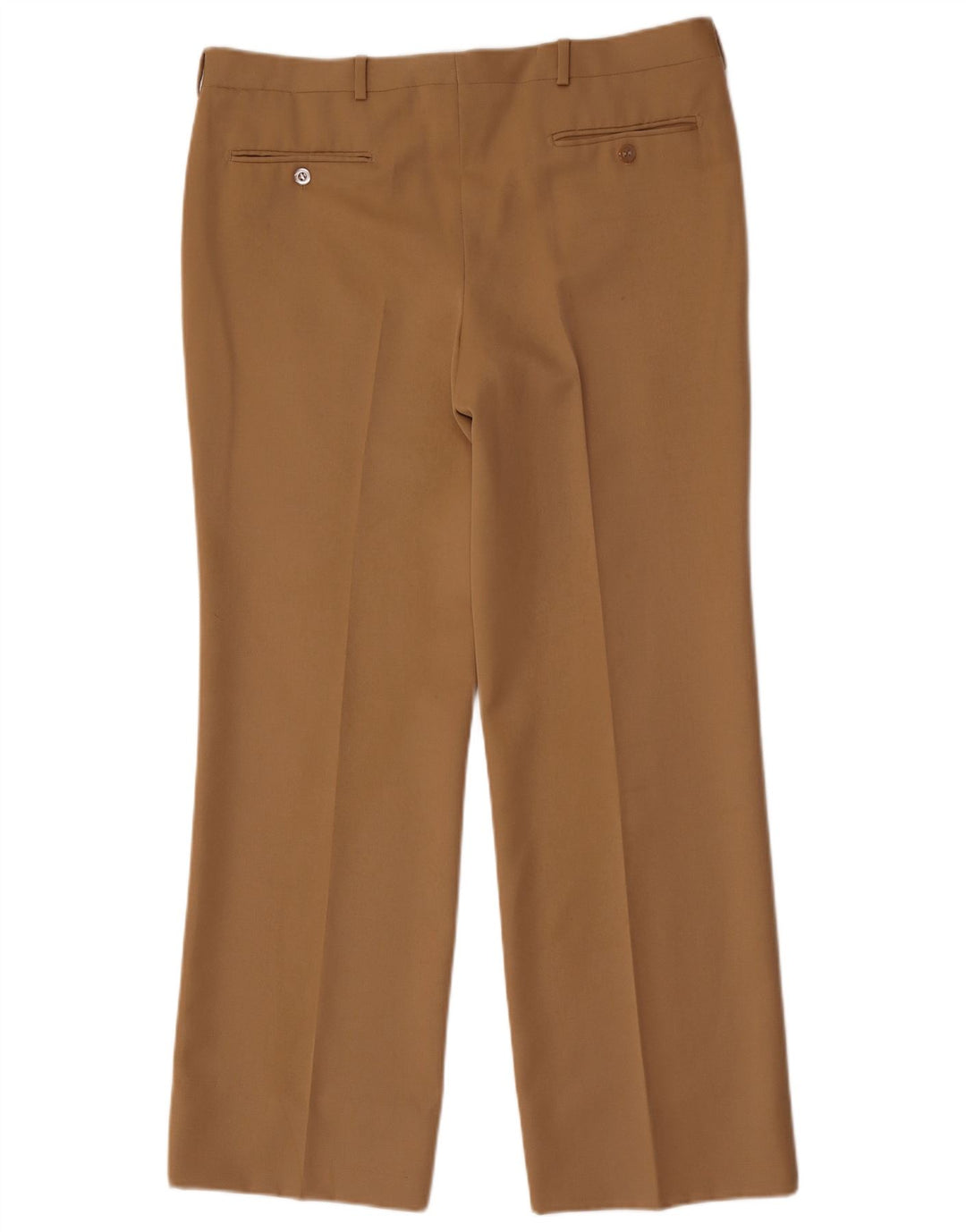 Pantalon de costume droit vintage pour hommes W36 L30 Beige