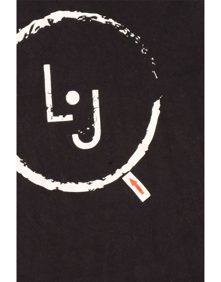 Liu Jo T-Shirt Graphique Homme Petit Noir Coton
