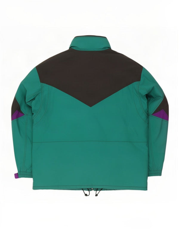 Colmar Veste de ski à capuche coupe ample pour homme IT 50 Medium Turquoise Colourblock