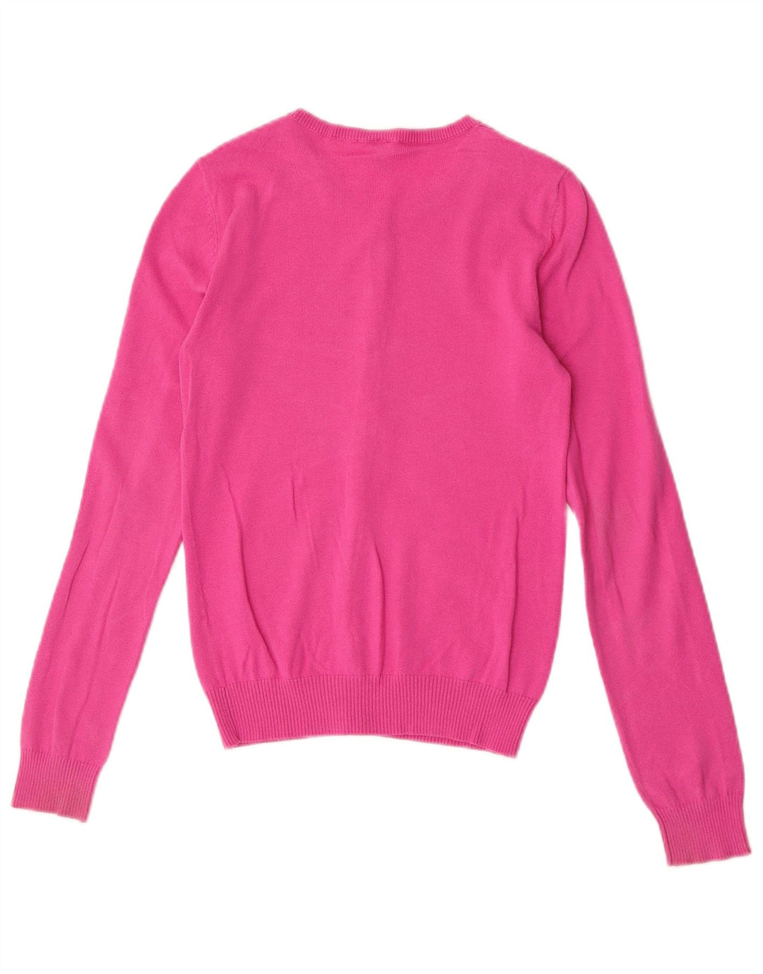 Benetton Pull Cardigan Femme UK 8 Petit Rose