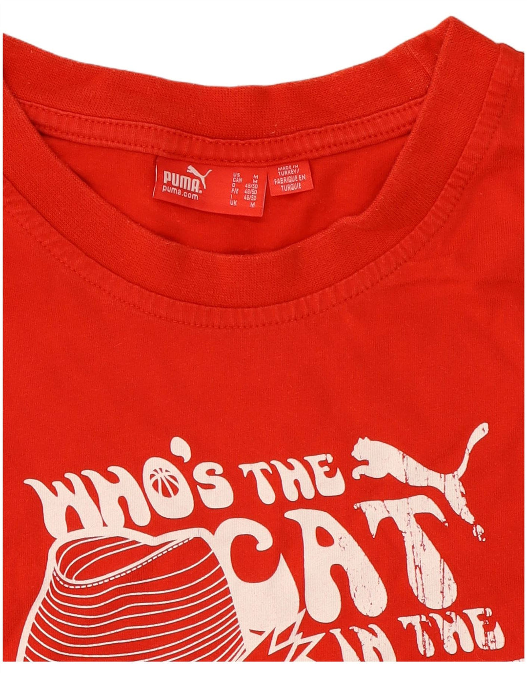 Puma Tee-Shirt Graphic Homme Rouge Moyen