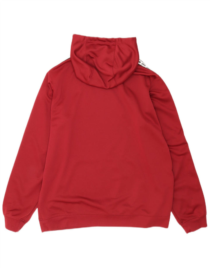 Nike Pull à capuche graphique pour homme Large Polyester Bordeaux