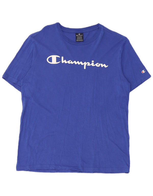 Champion T-Shirt Graphique Homme Bleu Moyen