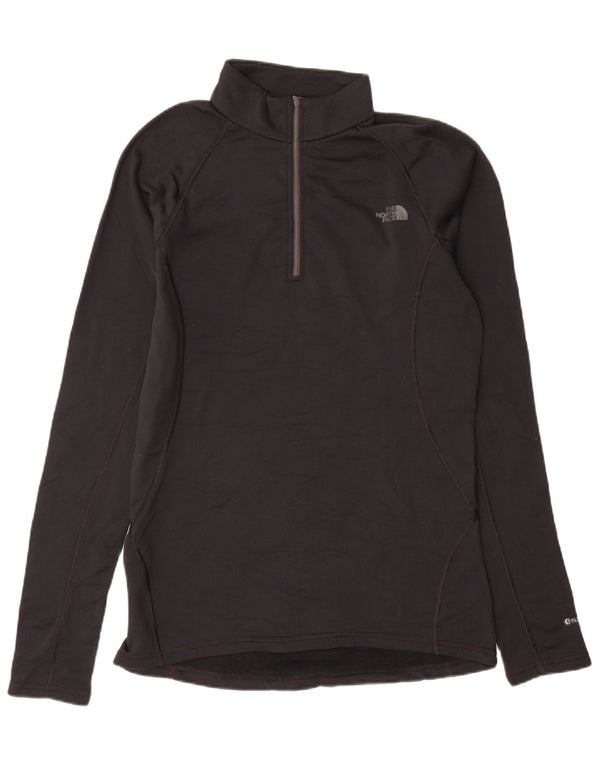 The North Face Haut à manches longues et col zippé pour homme, coupe régulière, noir moyen