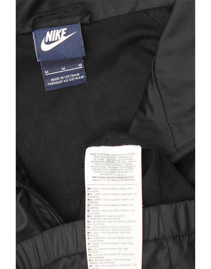 Nike Veste de pluie pour homme UK 38 Medium Noir Polyester