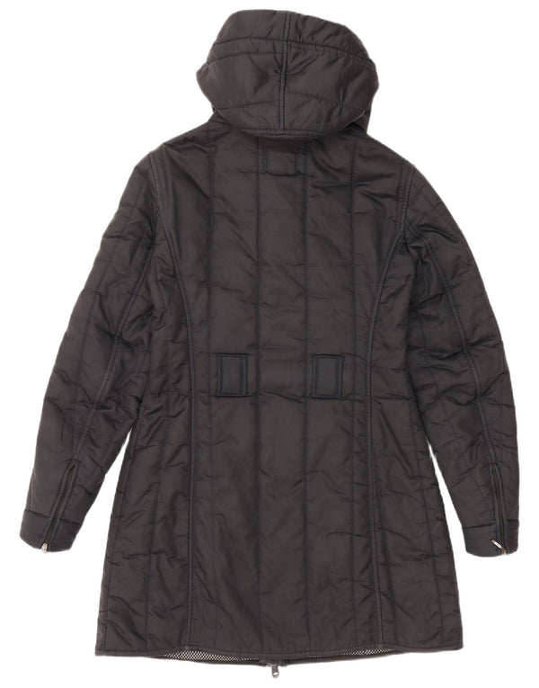 REFRIGIWEAR Manteau rembourré à capuche pour femme UK 14 Bleu marine moyen Polyamide