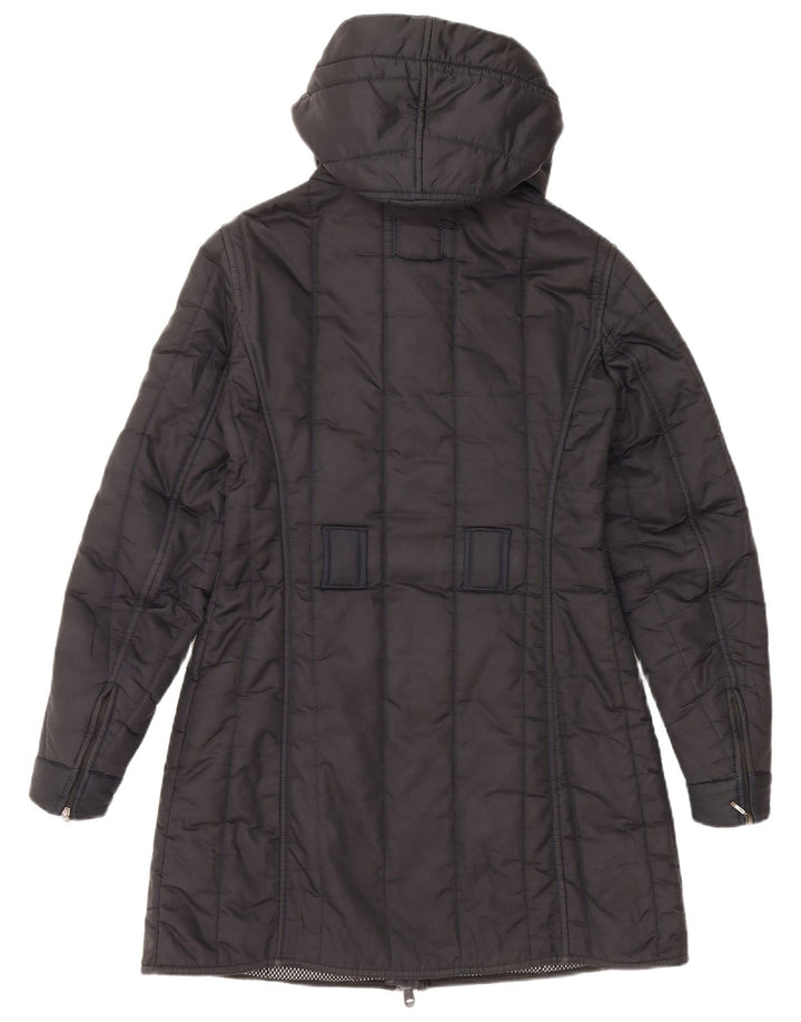 REFRIGIWEAR Manteau rembourré à capuche pour femme UK 14 Bleu marine moyen Polyamide