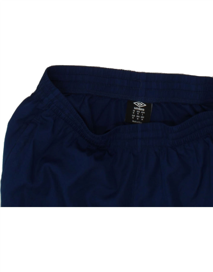 UMBRO Mens Sport Shorts Medium Navy Blue Colourblock Polyester Vintage Umbro and Second-Hand Umbro from Messina Hembry 