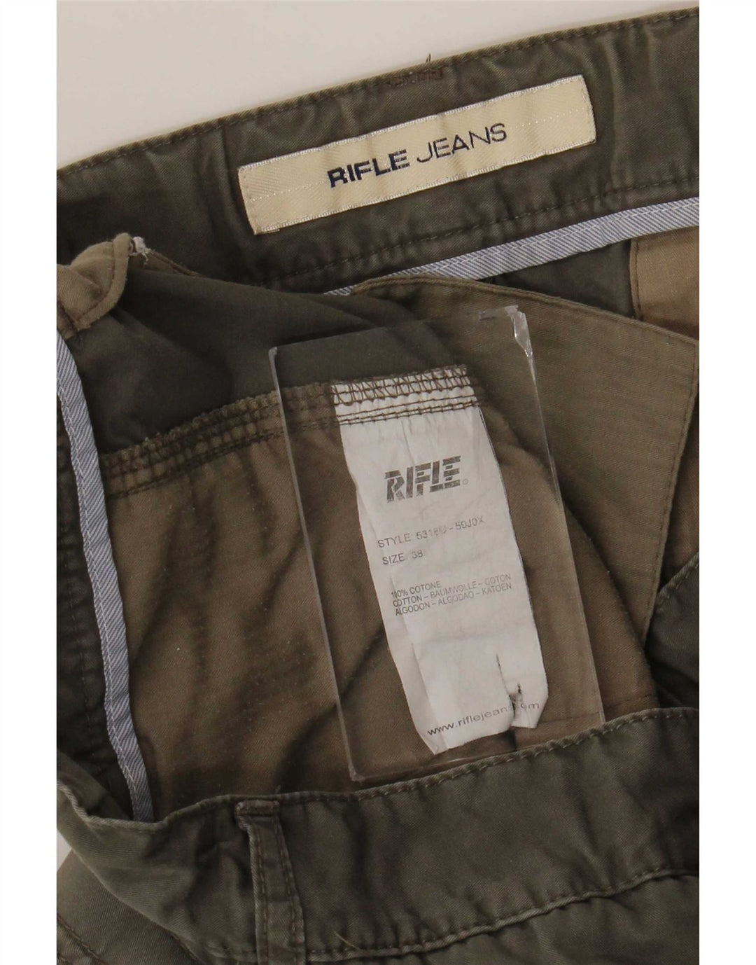 Rifle Short Cargo Homme W38 XL Gris Coton