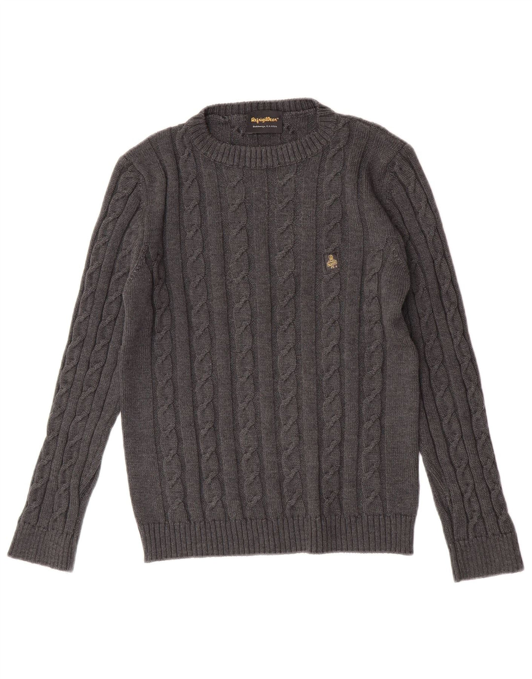 Refrigiwear Pull col rond femme laine vierge gris moyen