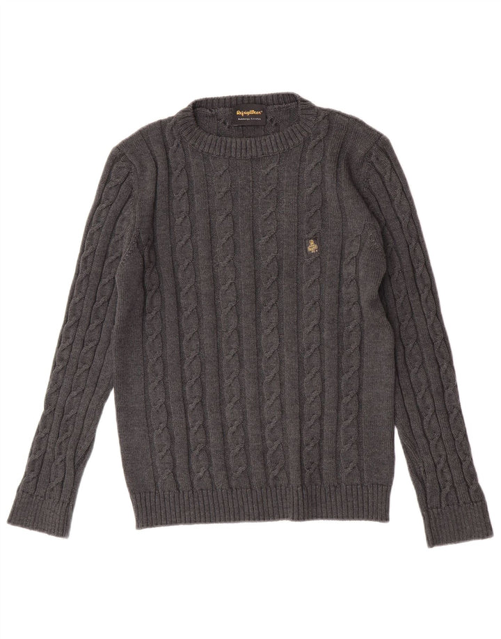 Refrigiwear Pull col rond femme laine vierge gris moyen