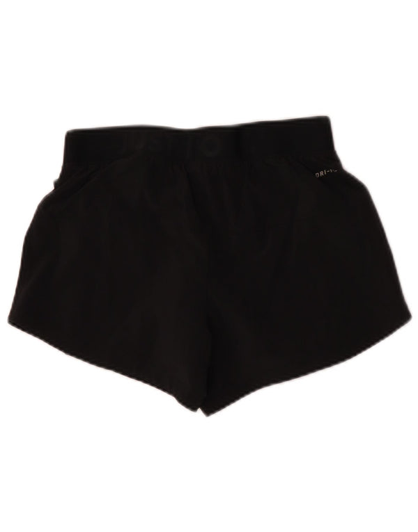 Nike Short de sport Dri Fit Graphic pour femme UK 6 XS Noir Polyester