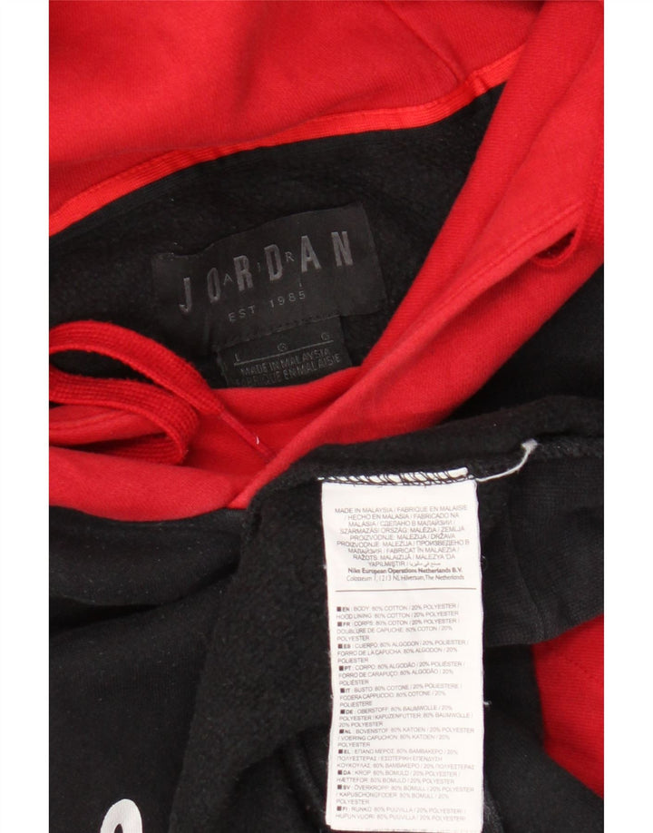 Jordan Pull à capuche graphique pour homme en coton color block Noir Taille L