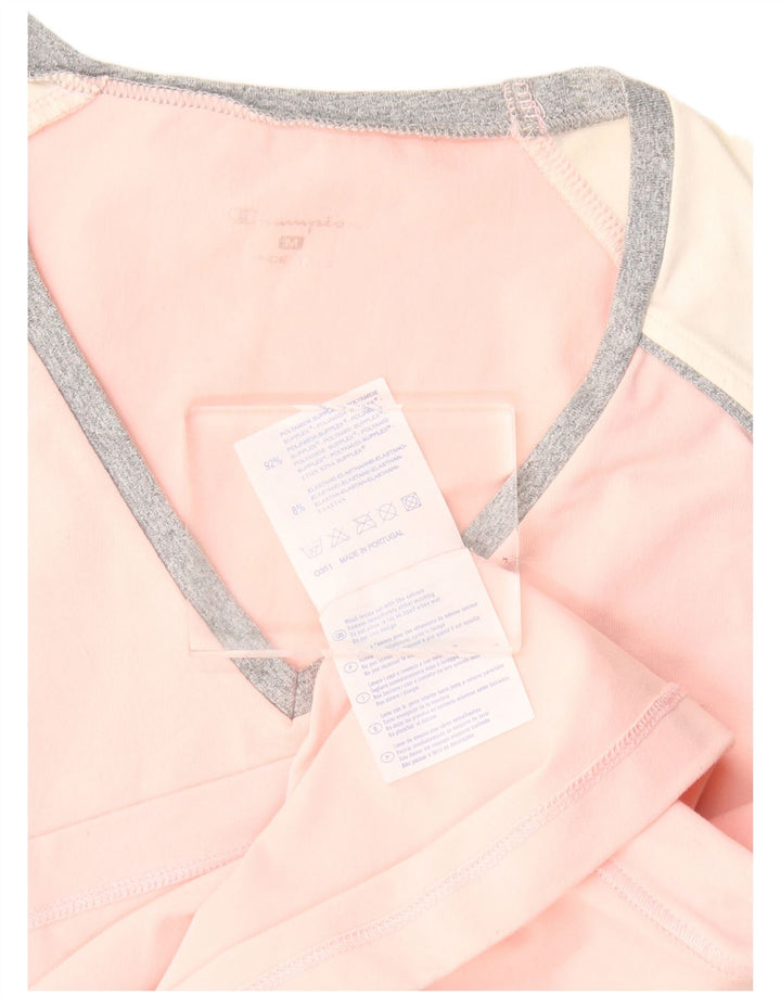 Champion Débardeur Femme UK 12 Rose Moyen Colourblock Polyamide
