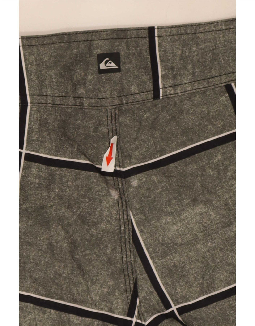 Quiksilver Short de bain homme petit gris à carreaux polyacrylique