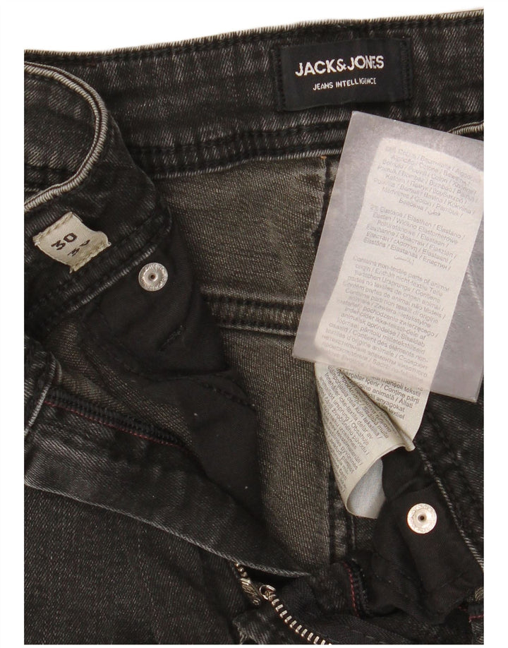 Jack & Jones Jean Slim W30 L30 Homme Gris Coton