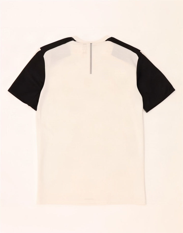 Adidas Climalite T-Shirt Haut Petit Blanc Colorblock Polyester