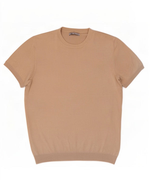 Zara T-Shirt Homme Haut Petit Beige