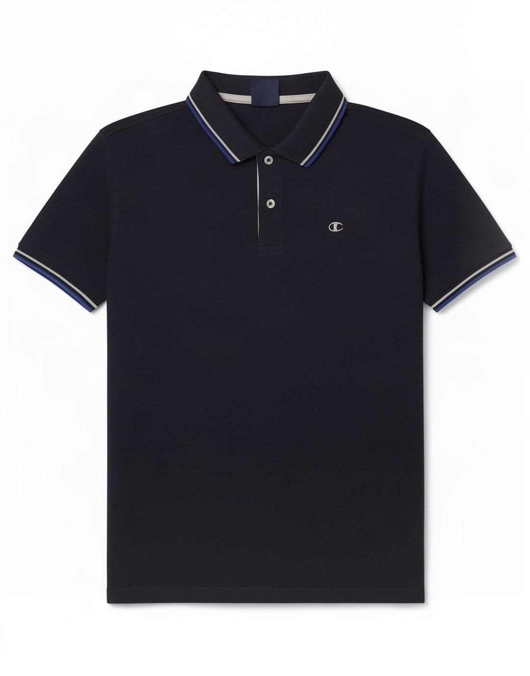 Champion Polo Homme Rayé Bleu Marine Moyen