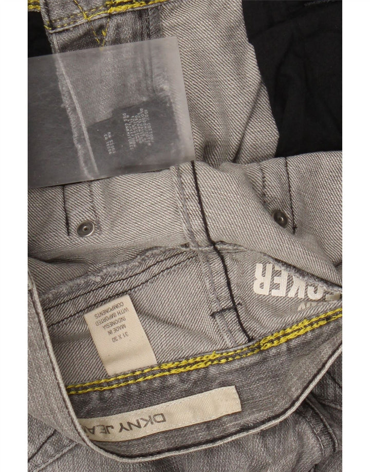 Dkny Jean droit vieilli homme W31 L30 coton gris