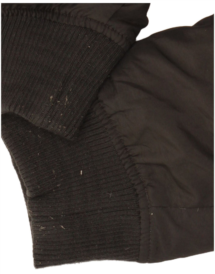 Bear Veste matelassée réversible à capuche pour homme UK 40 Large Gris Polyamide