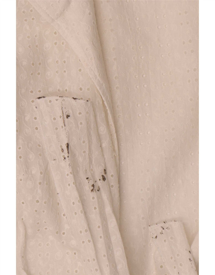 Naracamicie Chemisier portefeuille pour femme US 2 XS en coton blanc