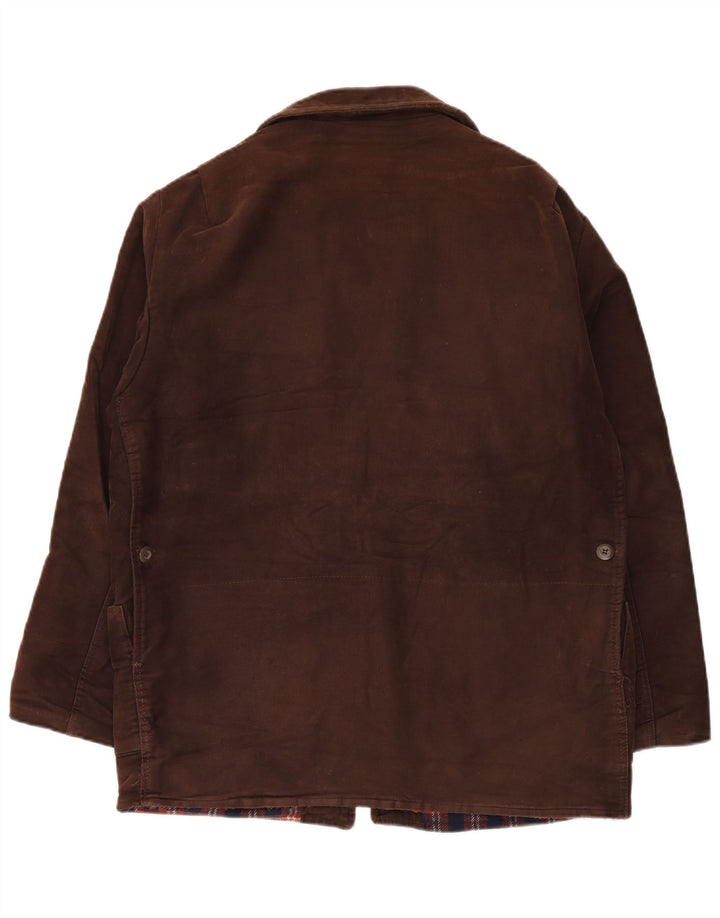 Veste coupe-vent vintage pour homme IT 54 2XL Marron Colourblock Coton