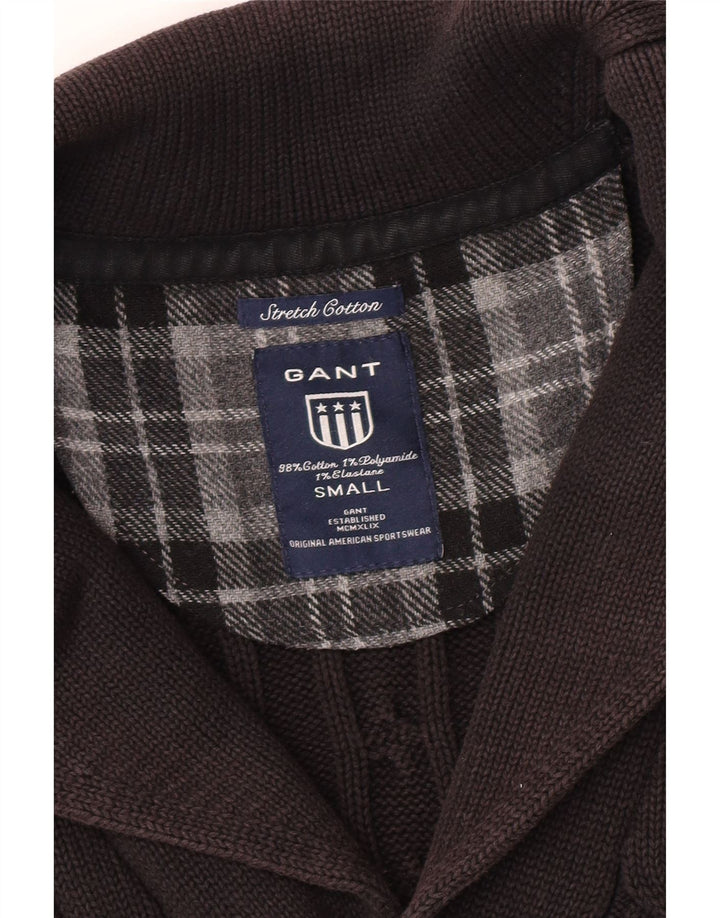 Gant Cardigan Pull Petit Noir Coton Homme