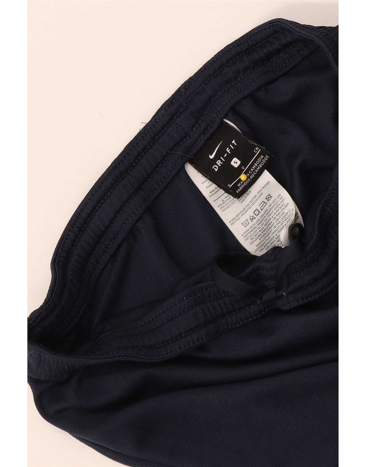 Nike Short de sport Dri Fit pour femme UK 8 Small Bleu marine Polyester