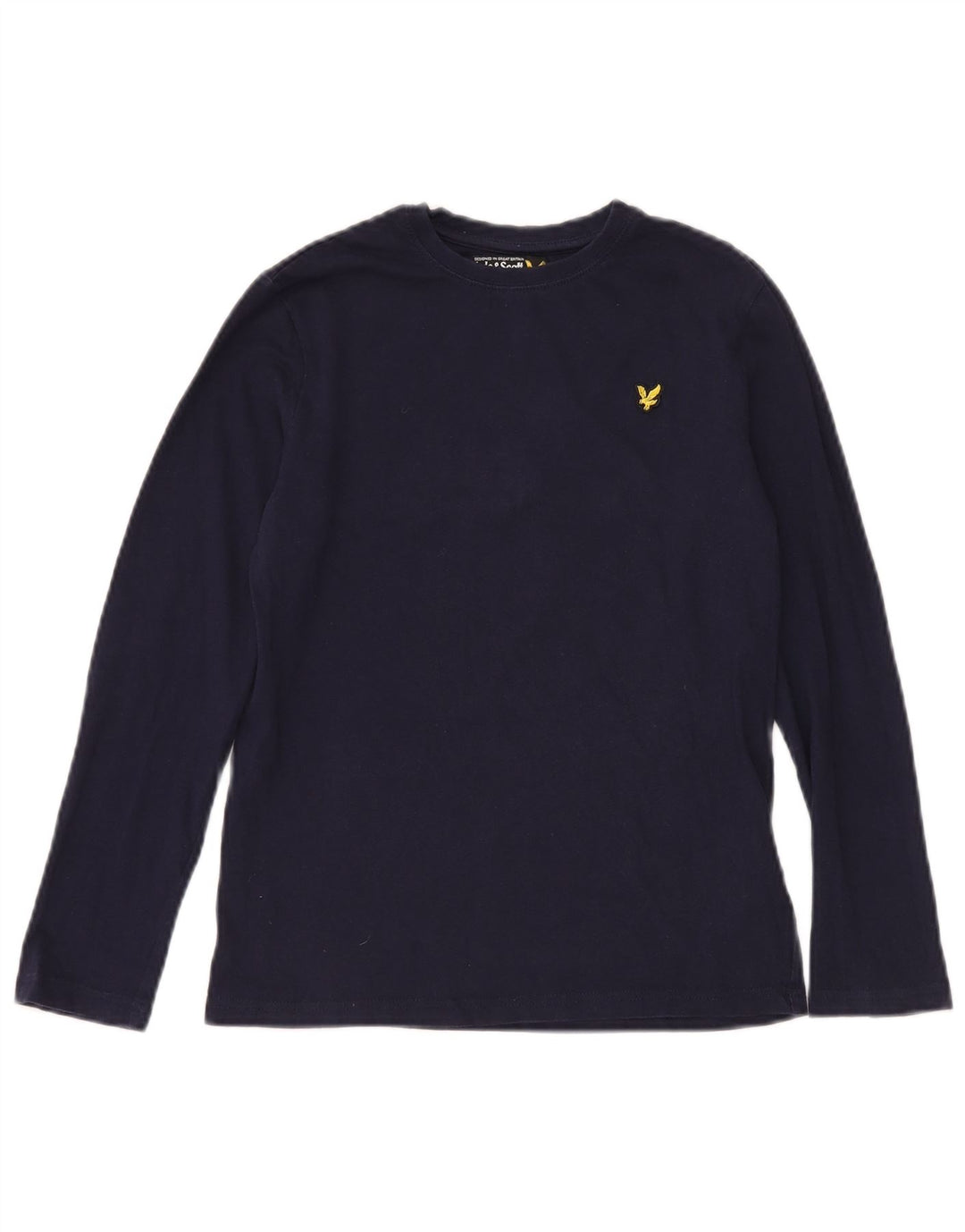 LYLE & SCOTT Haut Garçon Manches Longues 12-13 ans Bleu Marine Coton