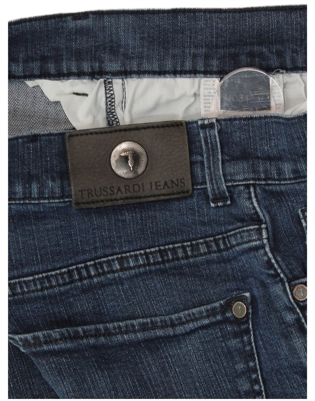 Trussardi Jean Slim W32 L30 Bleu Coton Femme
