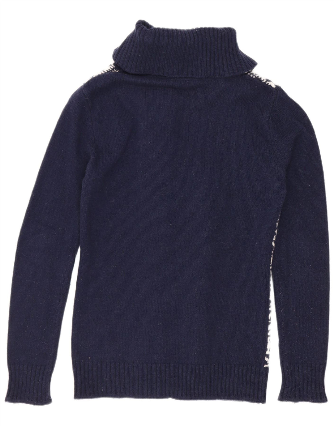 Carrera Womens Cardigan Sweater UK 12 Moyen Bleu Marine Géométrique