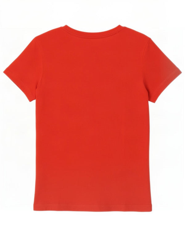 Adidas T-shirt graphique pour femme UK 8 Small Rouge Coton
