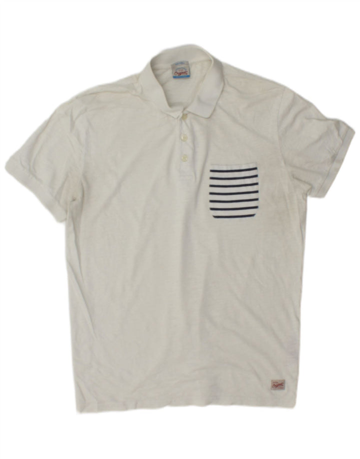Jack & Jones Polo Homme Petit Blanc Coton