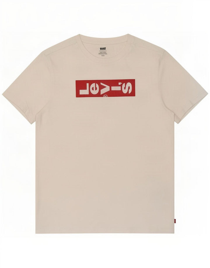 Levi's T-Shirt Graphique Homme Petit Blanc Coton