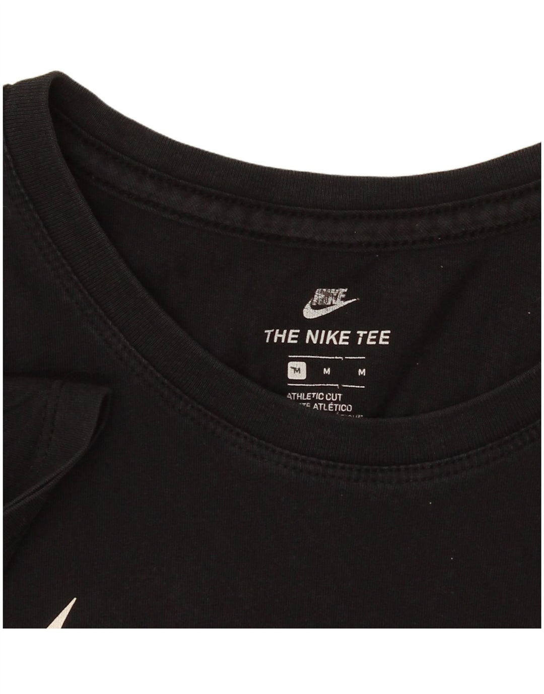 Nike T-shirt graphique coupe athlétique pour femme UK 14 Noir moyen
