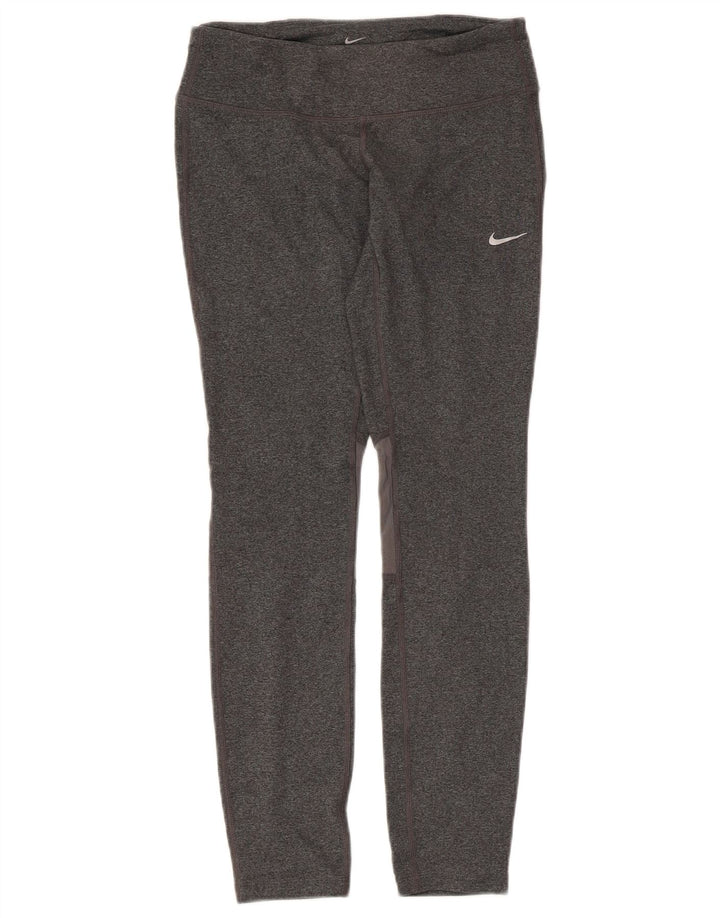 NIKE Legging Dri Fit pour femme UK 10 Petit gris moucheté
