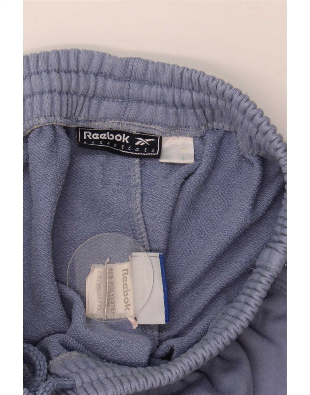 Reebok Short de sport pour femme UK 10 Small Bleu Polyester