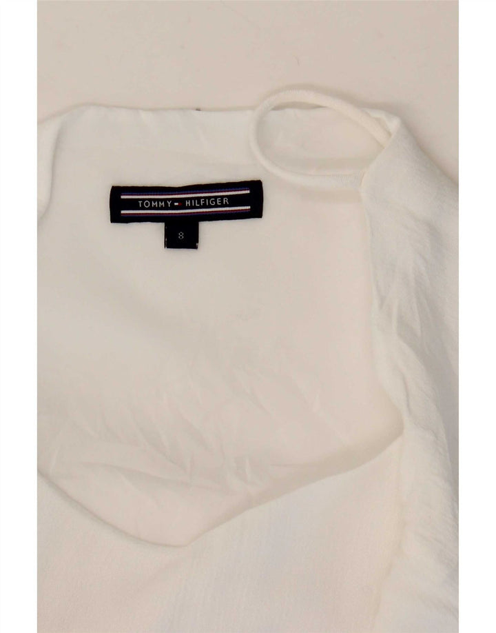 Tommy Hilfiger Femmes Cami Top US 8 Moyen Blanc Rayé