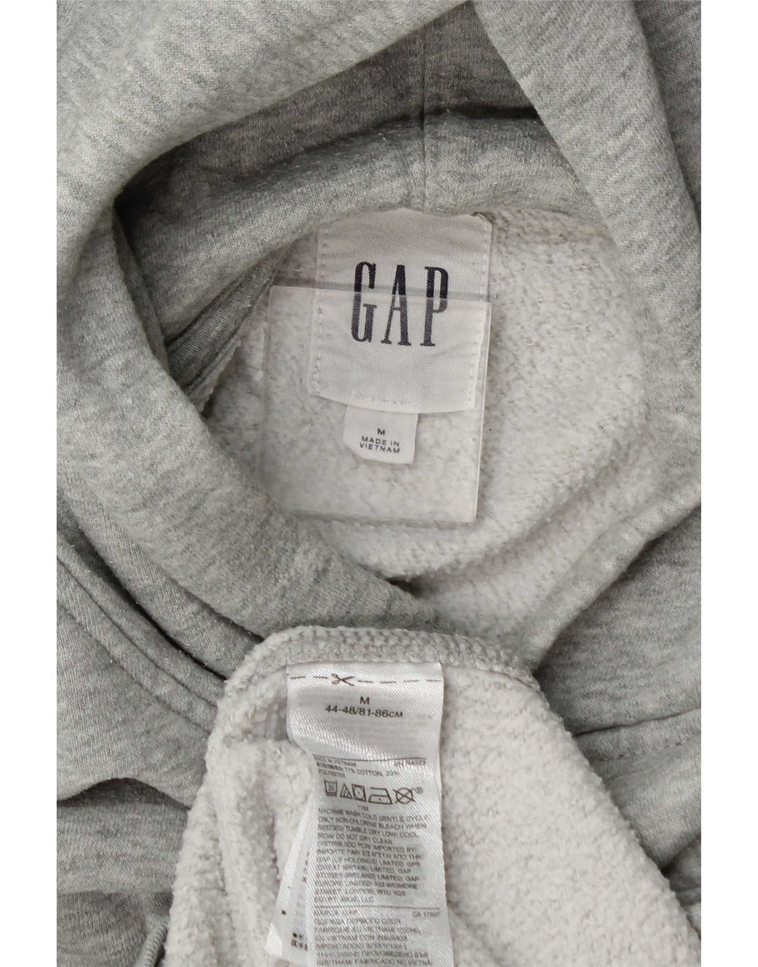 Gap Pull À Capuche Homme Gris Moyen Moucheté Coton