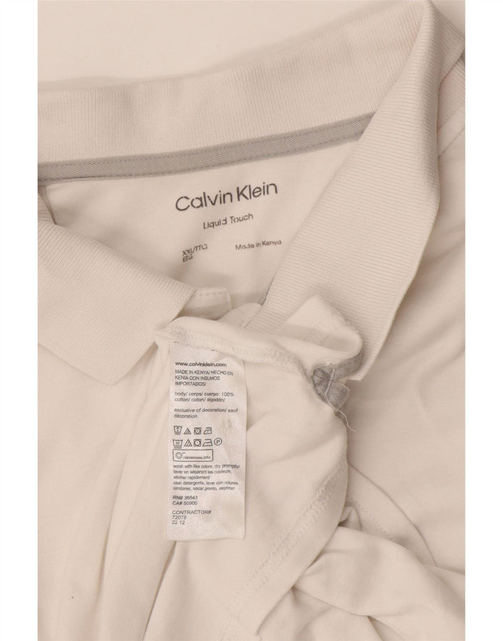 Calvin Klein Polo Homme 2XL Coton Blanc